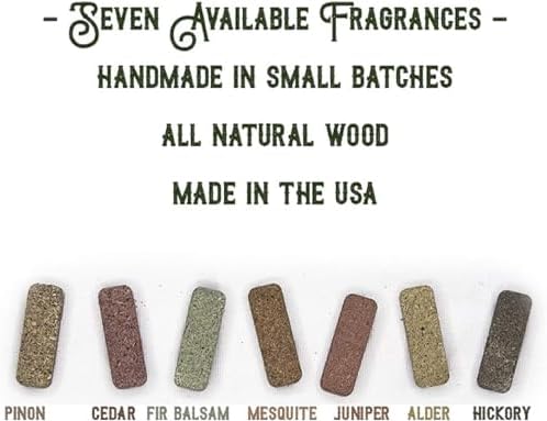 7 Natural Wood Incense Sample Set with Burner - Made in the USA