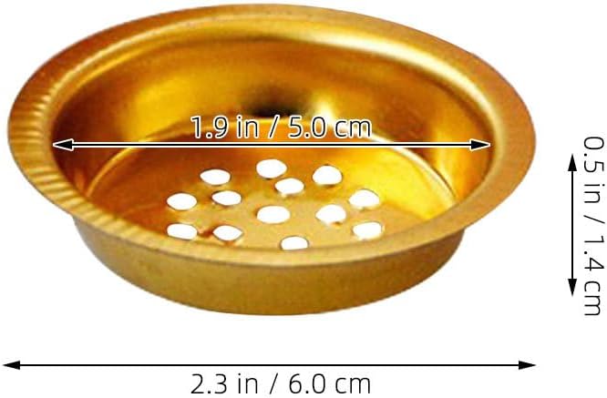 Amosfun 10pcs Small Incense Burner Screen - 23 Inch Metal Charcoal Screen for Home Fragrance