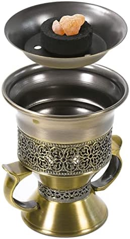 Frankincense Resin Incense Burner with Handle Tongs