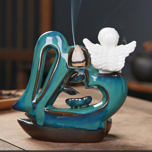 Love Angel Reverse Flow Incense Burner Set
