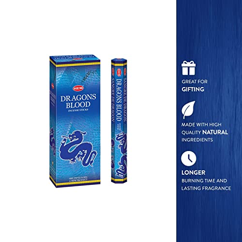HEM Dragons Blood Incense Sticks 120 Count Gift Set