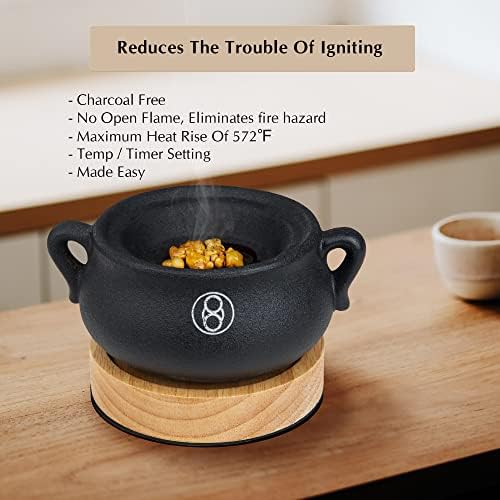 Electric Incense Burner with Timer and Safety Features