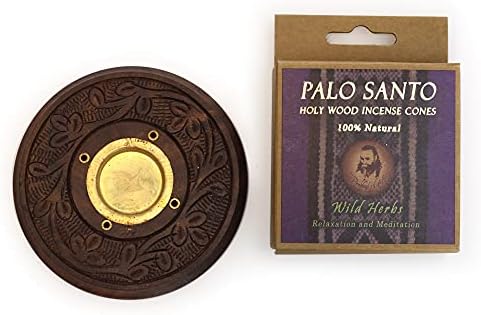 Palo Santo Incense Cones with Burner Kit - 6 Cones