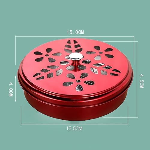 2 Pieces Portable Mosquito Coil Holder with Lid Windproof Burner