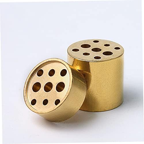 VOSAREA 4pcs Multi-Hole Incense Holder Brass Tower