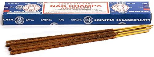 3 Packs Original Satya Sai Baba Nag Champa Incense Sticks