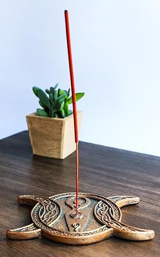 Ebros Gift Triple Moon Incense Holder