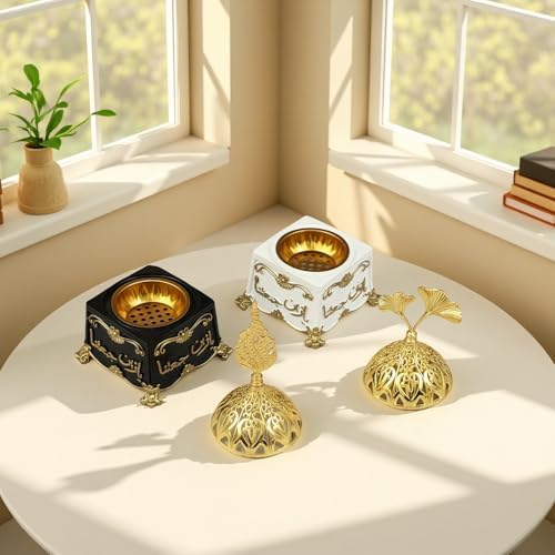 Zen Meditation Incense Burner - Resin Aromatherapy Decor for Home and Office