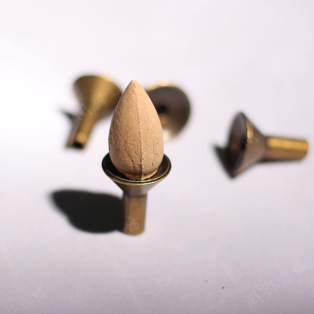 10 Pcs Metal Incense Cone Holders Funnel Shape Retro Incense Stick Rack Backflow Burner Stand