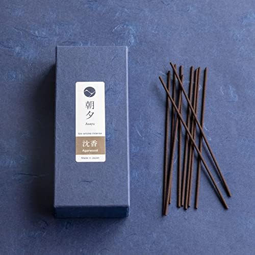 Asayu Japan Low Smoke Incense Set with Holder and Brass Stand