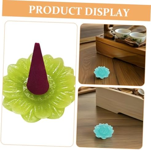 Ciieeo Multicolored Resin Incense Holder Set for Meditation
