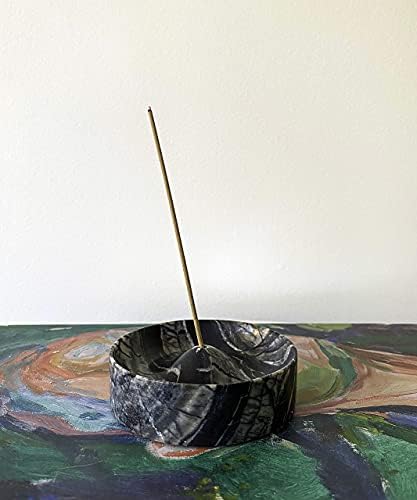 Bursera Black Marble Incense Holder