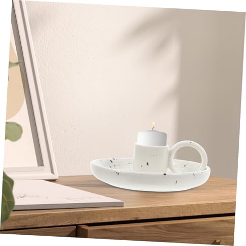 Cabilock Ceramic Incense Tray with Handle for Sticks and Cones