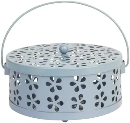 Iron Mosquito Coil Box with Sandalwood Aroma and Ventilation Design