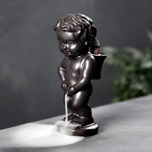 GOLDEAL Peeing Boy Backflow Incense Burner with 20 Cones