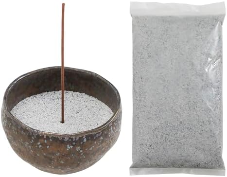 Asayu Japan Incense Burner Set with Natural Ash and Bowl