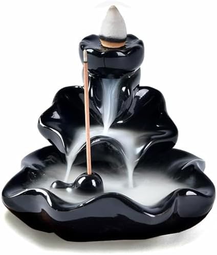 Waterfall Incense Burner with 10 Mixed Aromatherapy Cones