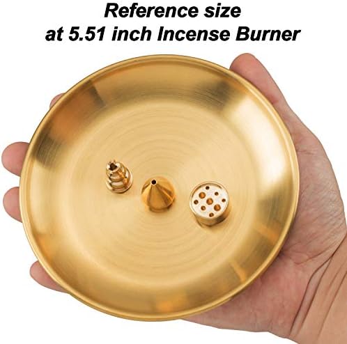 OIIKI Brass Incense Holder with 3 Styles