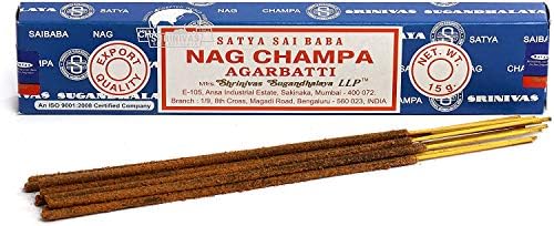 3 Packs Original Satya Sai Baba Nag Champa Incense Sticks
