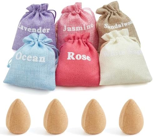 Backflow Incense Cones Set of 6 Lavender Jasmine Ocean Sandalwood White Sage Rose