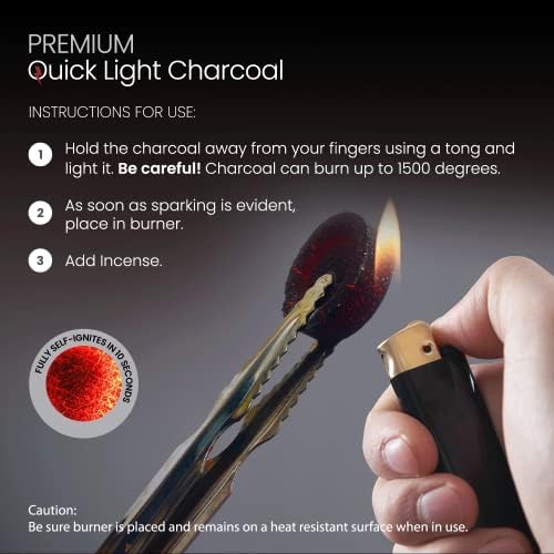 Sunlight Premium Charcoal Tablets for Incense - 100 Discs