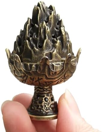 3PCS Mini Brass Lotus Incense Holder Set for Home Office Decor