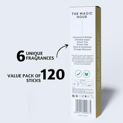 Folkulture Incense Sticks Set of 6 with 120 Sticks