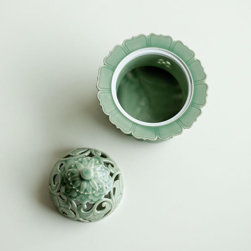 Hermit Life Celadon Three-Legged Incense Burner