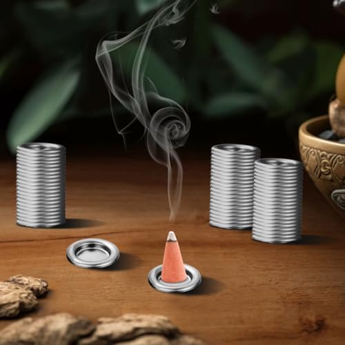 Luxshiny 50pcs Metal Incense Cone Holder