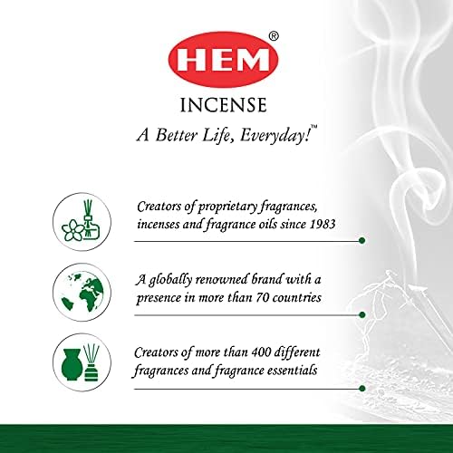 Hem Cannabis Incense Sticks - 120 Sticks 6 Boxes 9 Inches Long