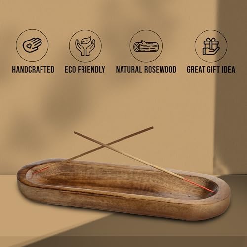 Raajsee Wooden Incense Holder - 12x5 Inch Ash Catcher