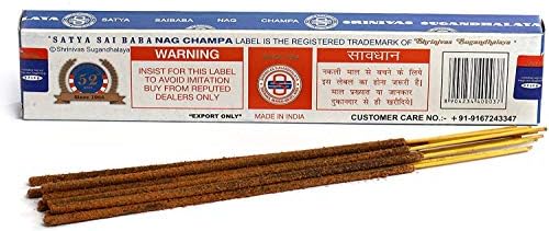3 Packs Original Satya Sai Baba Nag Champa Incense Sticks