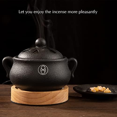 Electric Incense Burner with Timer and Safety Features