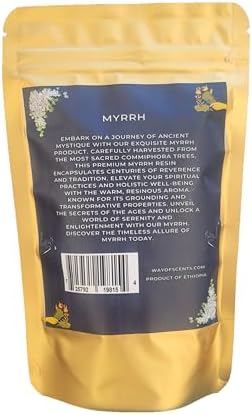 WayOfScents Commiphora Myrrha Resin - 4 Ounces Natural Wild Harvested