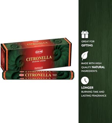 Hem Citronella Incense Sticks 120 Count