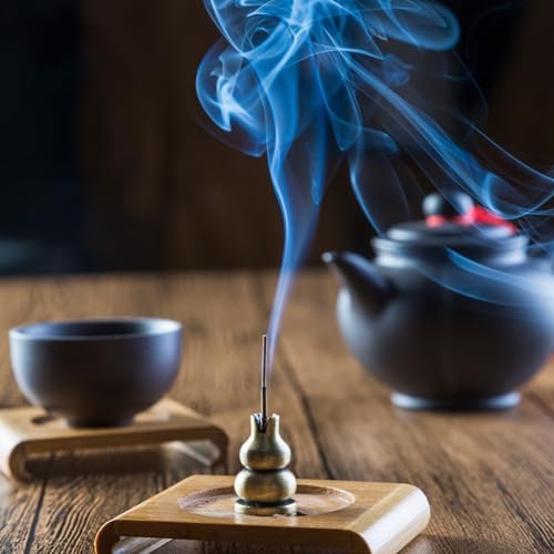 Uxcell 4pcs Brass Incense Holder for Home Office Yoga Meditation