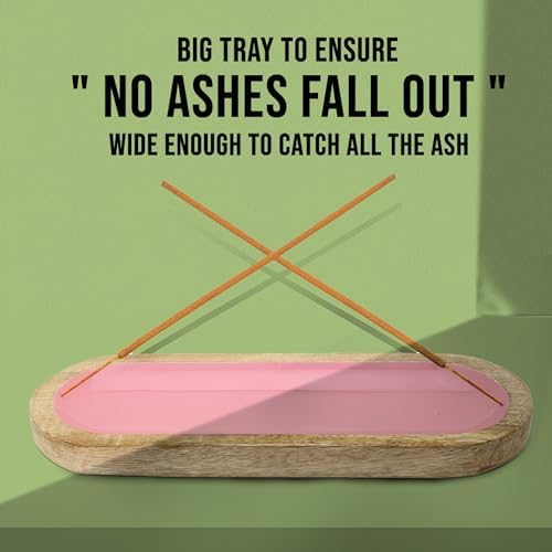 Hand Painted Pink Incense Holder - Modern Home Dcor