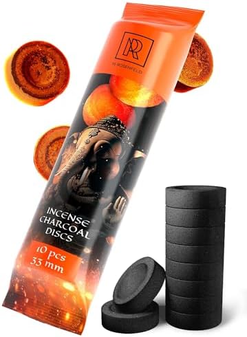 Charcoal Discs for Incense - 10pcs Quick Light Coals