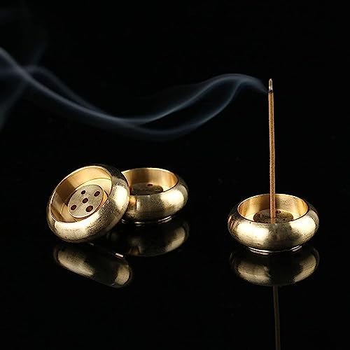 Jowxsx Brass Incense Holder for Sticks Coils Cones