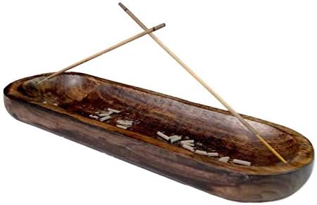 Raajsee Wooden Incense Holder - 12x5 Inch Ash Catcher
