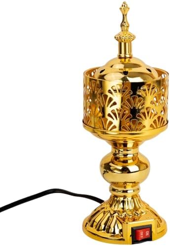 Golden Electric Incense Burner with US Plug