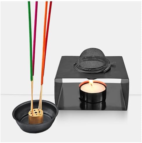 CiLoN 4in1 Incense Holder with Tea Candle Warmer and Essential Oil Diffuser