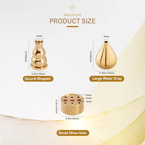 5 in 1 Brass Incense Burner Set - Multi-Functional Incense Holder