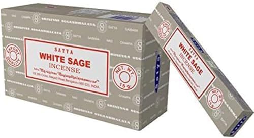 Satya Nag Champa White Sage Incense Sticks 12 Packs