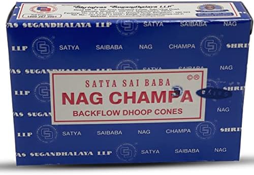 Nag Champa Incense Cones with Mat - Pack of 6