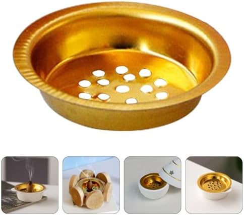 Amosfun 10pcs Small Incense Burner Screen - 23 Inch Metal Charcoal Screen for Home Fragrance