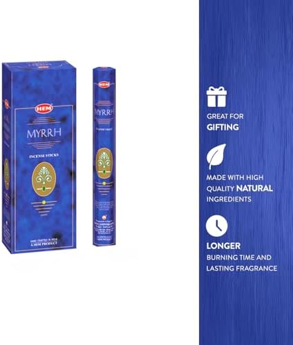 HEM Myrrh Incense Sticks Pack of 6