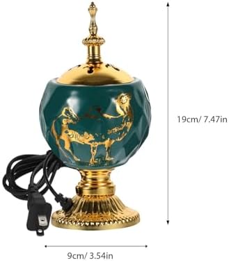 Bakhoor Electric Incense Burner - Green Middle Eastern Style
