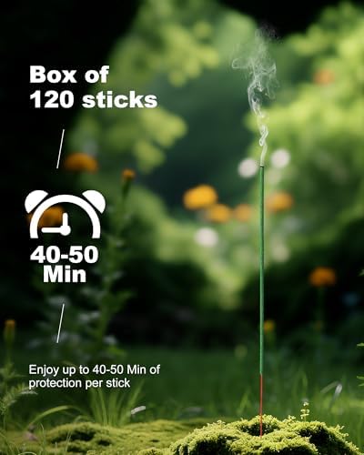 Citronella Incense Sticks 120 Pieces - Perfect for Outdoor Use