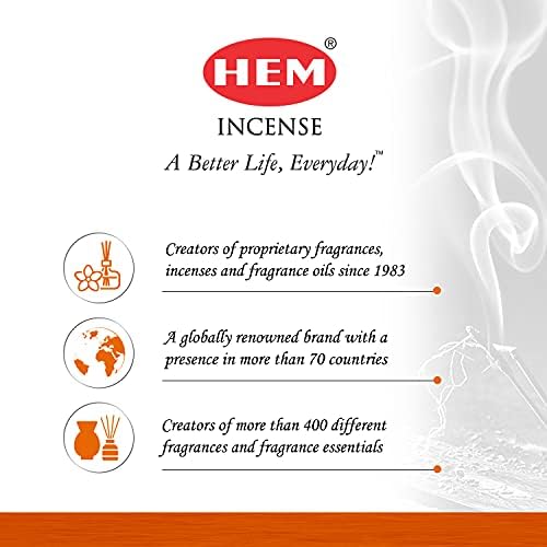 HEM Meditation Incense Sticks Pack of 6 120 Count 301g